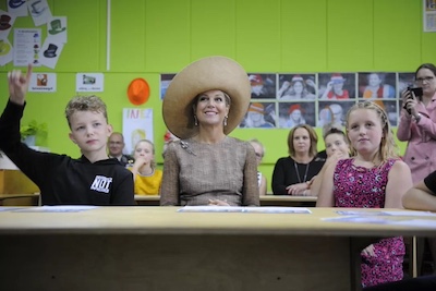 Koningin Máxima bij de lancering